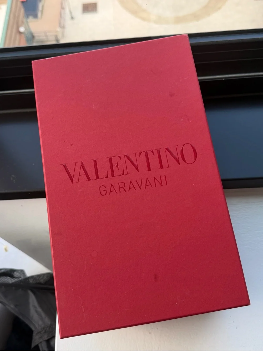Valentino Garavani Embossed Red Gift Box